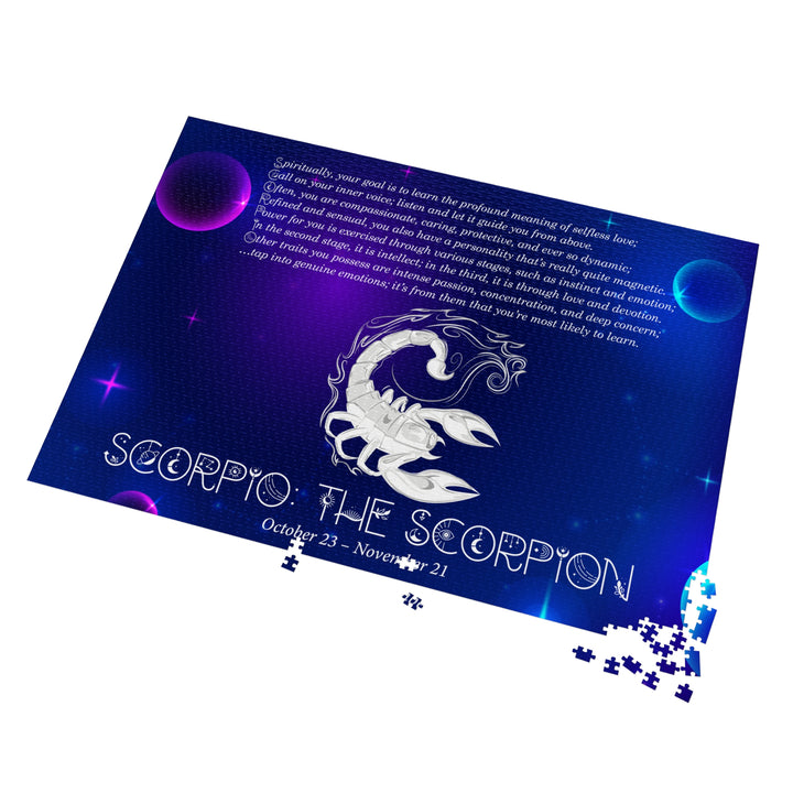 Scorpio Acrostic Poem Puzzle - Tin Box