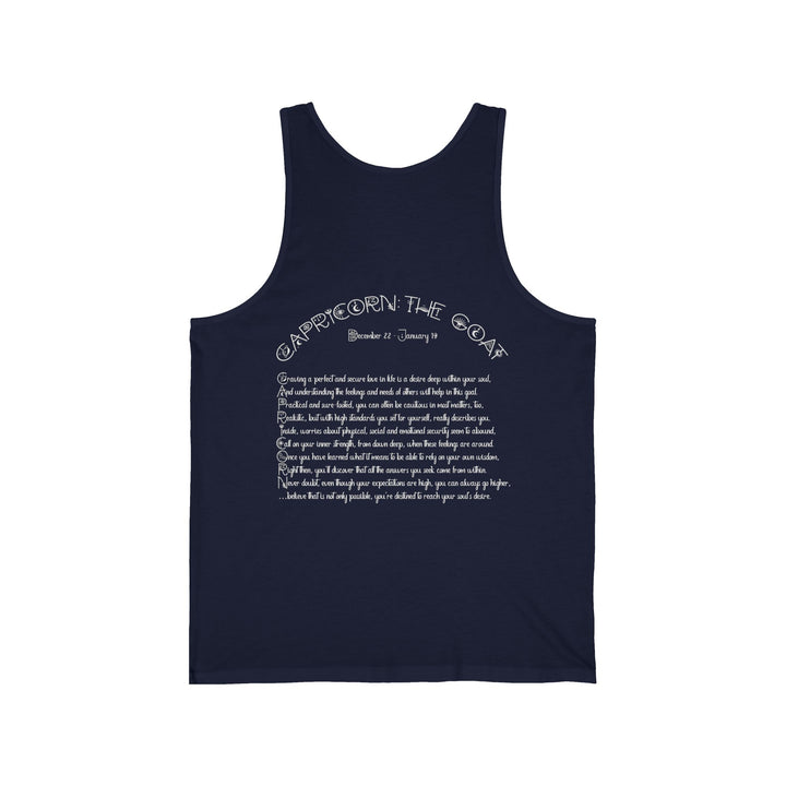 “Capricorn” Unisex Acrostic Poem Jersey Tank