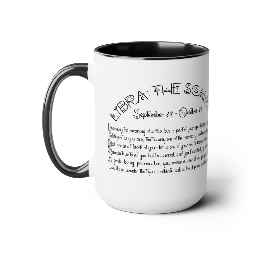 Written in the Stars Two-Tone Coffee Mugs - 15oz - Libra