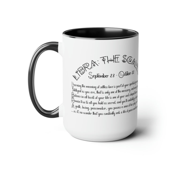 Written in the Stars Two-Tone Coffee Mugs - 15oz - Libra