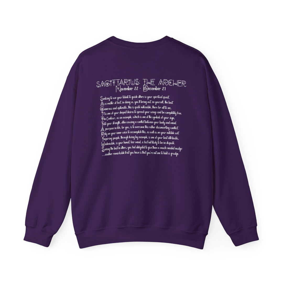Sagittarius Acrostic Poem Astrology Sweatshirt - Unisex