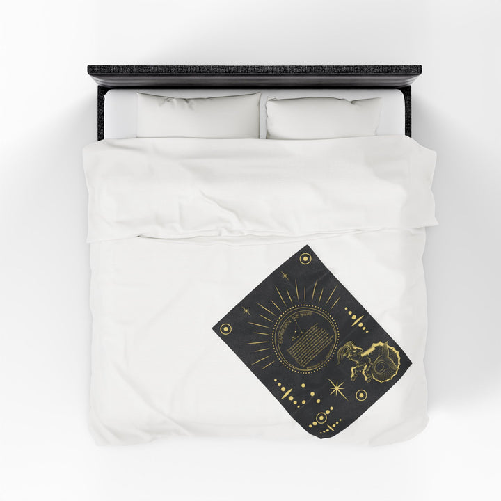 Capricorn Acrostic Poem Velveteen Blanket