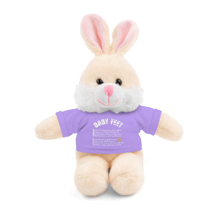 Baby Feet Acrostic Poem Stuffed Animals with Tee - Baby Feet - Gold Footprints