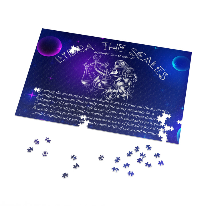 Libra Acrostic Poem Puzzle - Tin Box