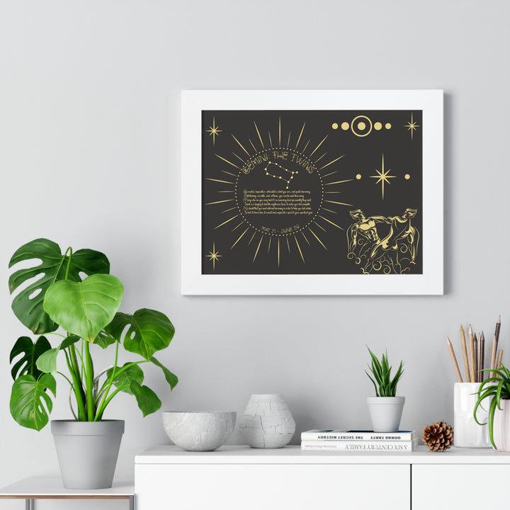 Written in the Stars Framed Acrostic Poem Print - Gemini
