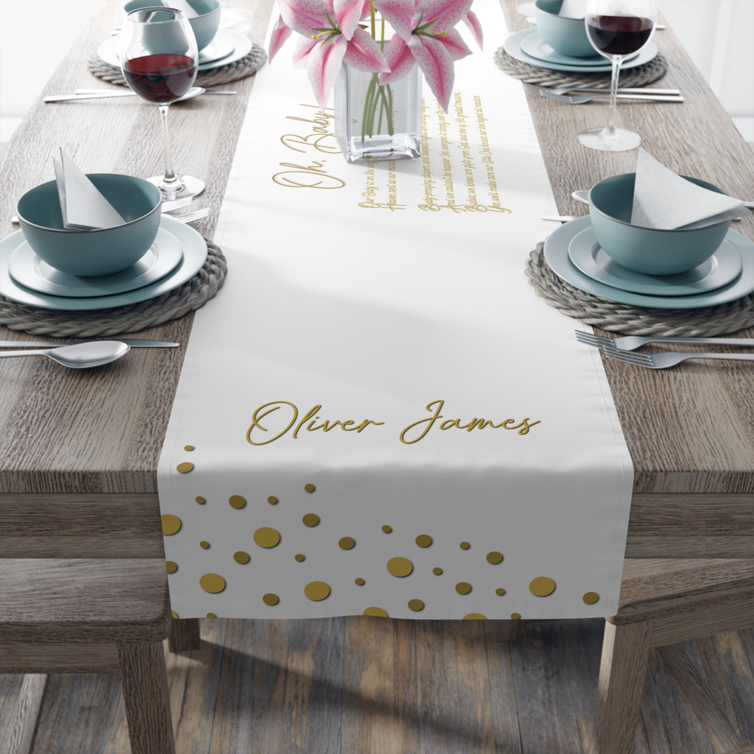 Oh, Baby Table Runner - Personalized