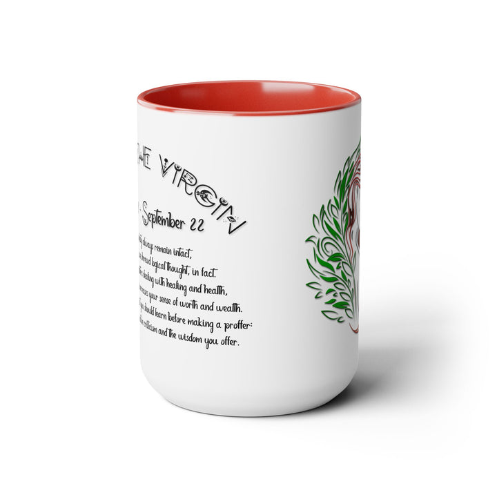 Virgo Acrostic Poem Two-Tone Coffee Mugs - 15oz