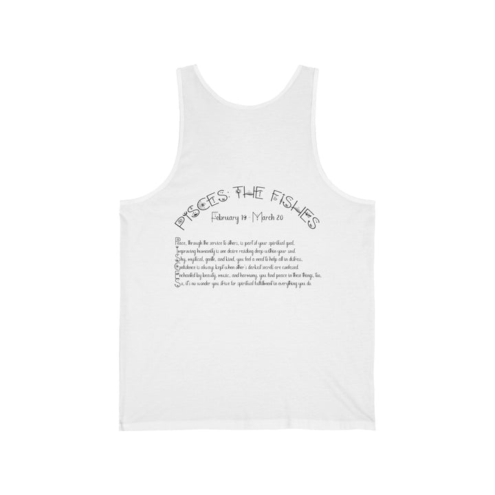 “Pisces” Acrostic Poem Unisex Jersey Tank