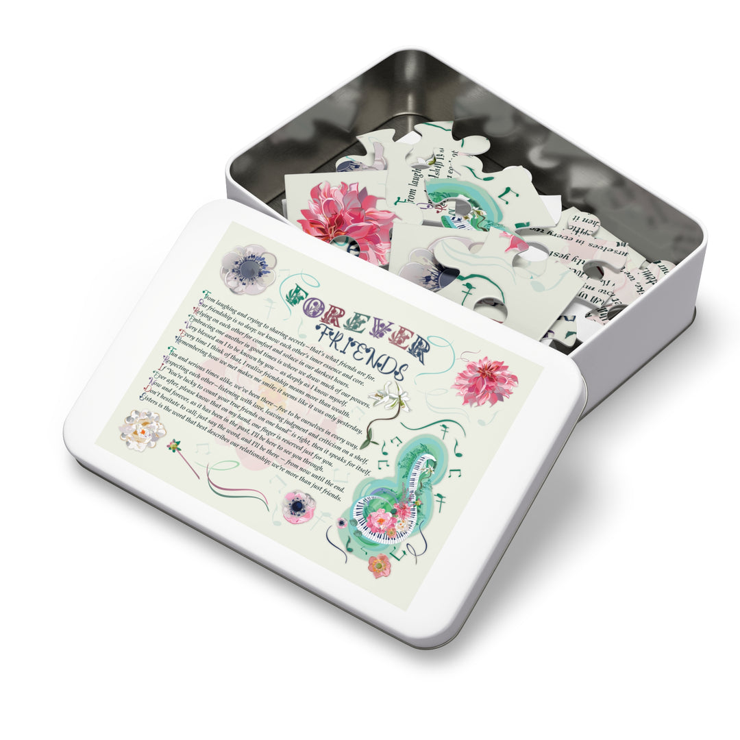 Forever Friends Acrostic Poem Puzzle - Musical - Tin Box