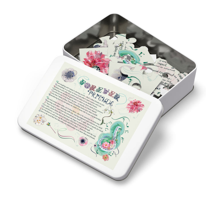 Forever Friends Acrostic Poem Puzzle - Musical - Tin Box