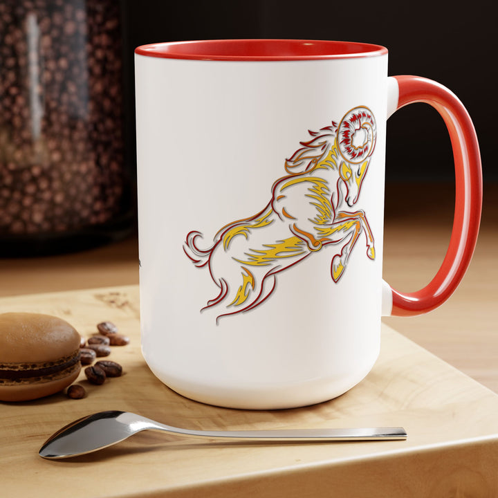 Aries Two-Tone Coffee Mugs - 15oz
