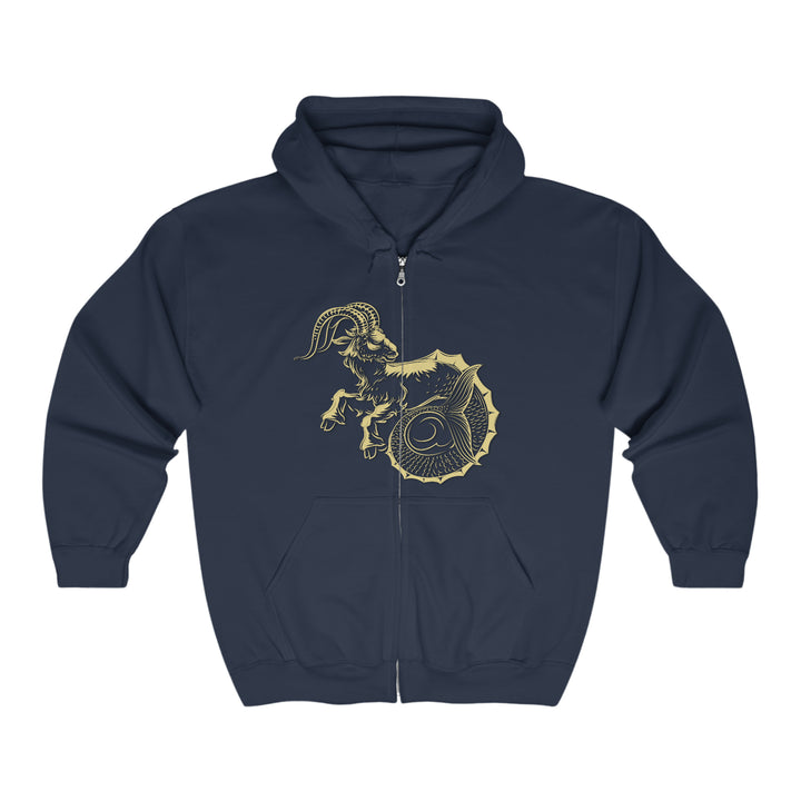 Written in the Stars Unisex Full Zip Hooded Sweatshirt - Capricorn