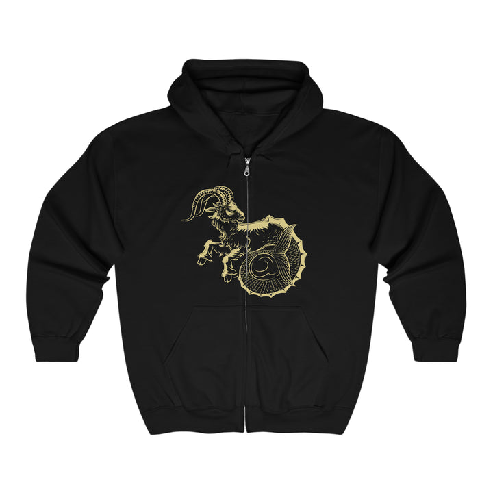 Written in the Stars Unisex Full Zip Hooded Sweatshirt - Capricorn