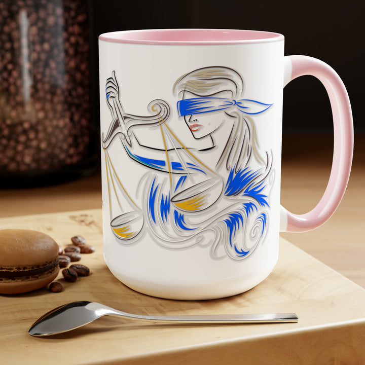 Written in the Stars Two-Tone Coffee Mugs - 15oz - Libra