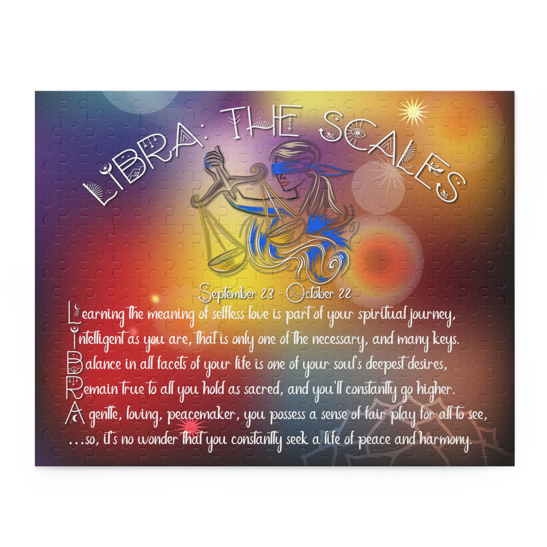 "Libra" Acrostic Poem Horoscope Puzzle - Beams