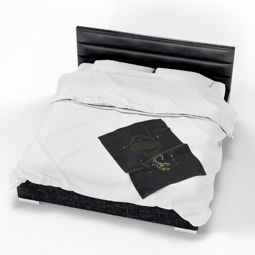 Scorpio Acrostic Poem Velveteen Blanket