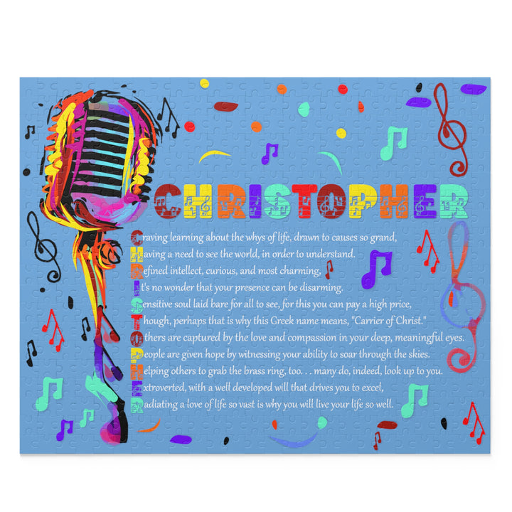 Namesakes Jigsaw Puzzle with Acrostic Poem Spelling Out a Name