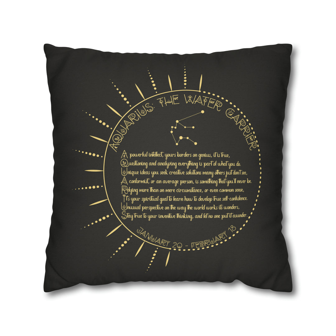 Written in the Stars Pillowcase/Cover Spelling Out "Aries"