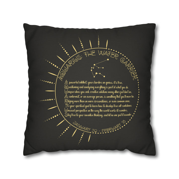 Written in the Stars Pillowcase/Cover Spelling Out "Aries"