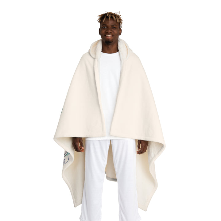 Forever Friends Acrostic Poem Hooded Sherpa Blanket - Musical Notes - No Personalization