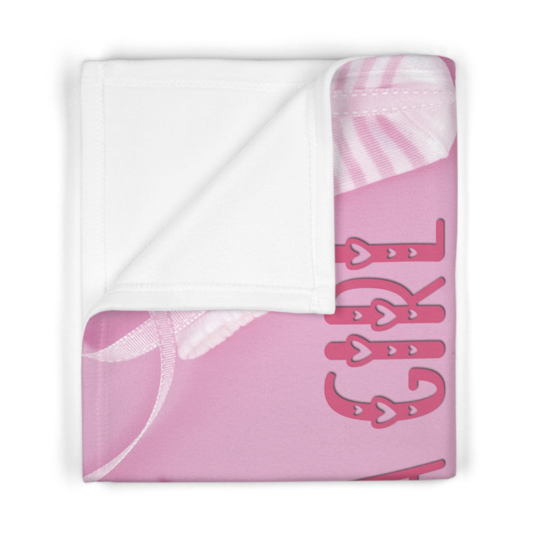It's a Girl Acrostic Poem Baby Blanket - Baby Items - No Personalization