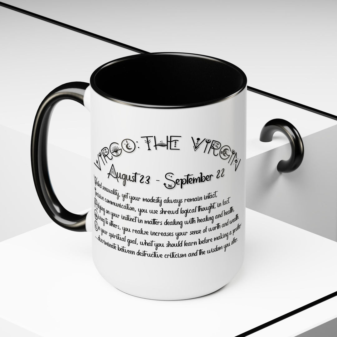 Virgo Acrostic Poem Two-Tone Coffee Mugs - 15oz