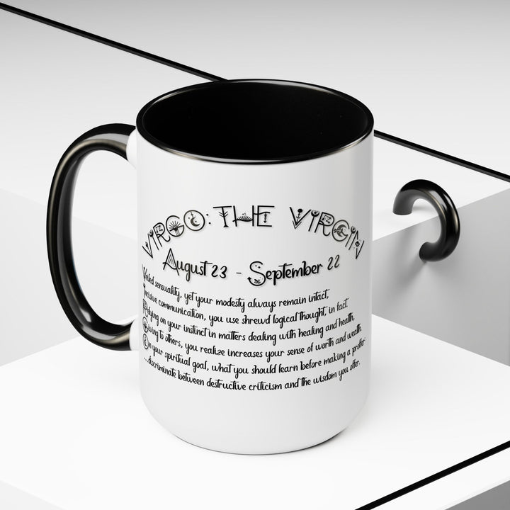 Virgo Acrostic Poem Two-Tone Coffee Mugs - 15oz