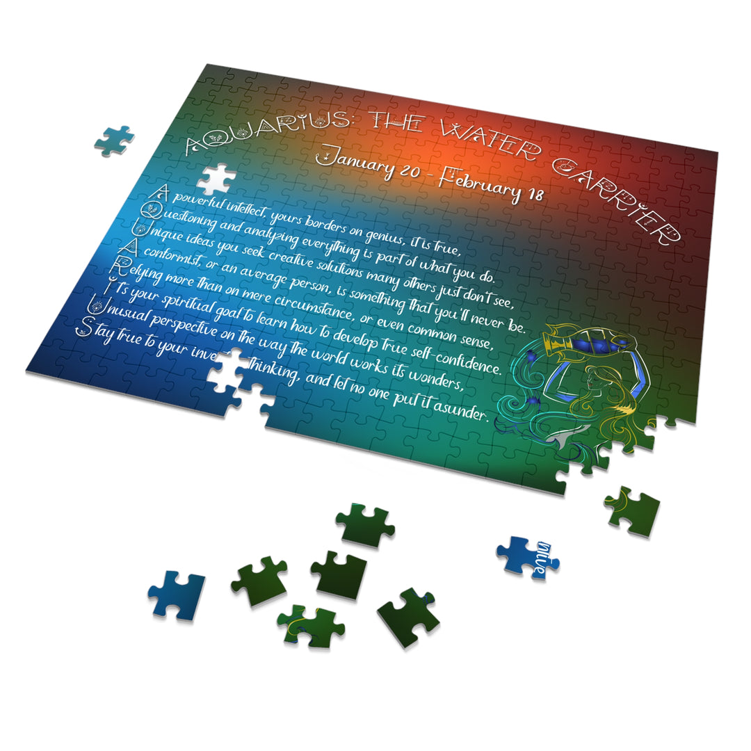 Aquarius Acrostic Poem Puzzle - Tin Box
