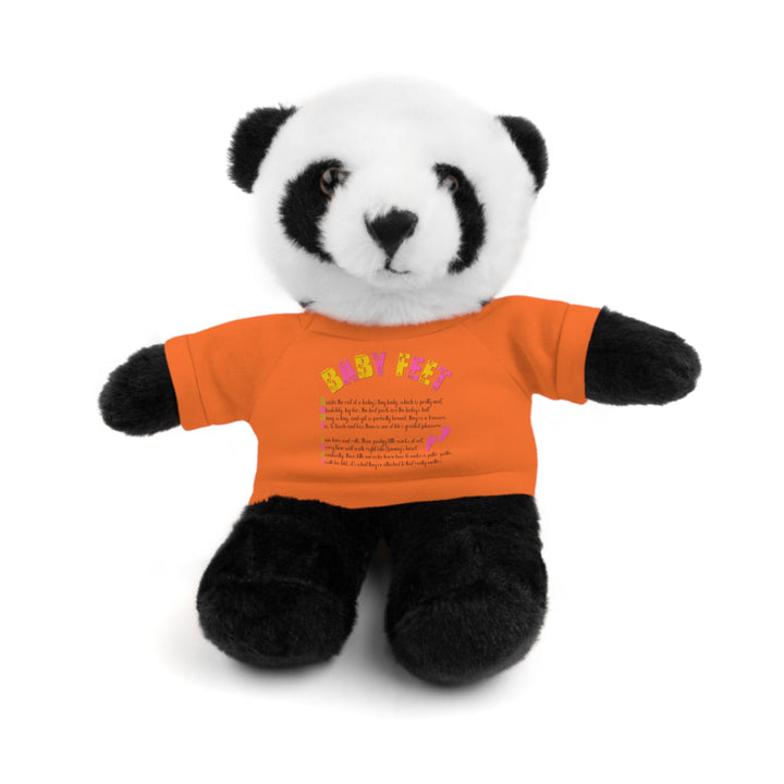 Baby Steps Stuffed Animals with Tee - Baby Feet - Pink Footprints
