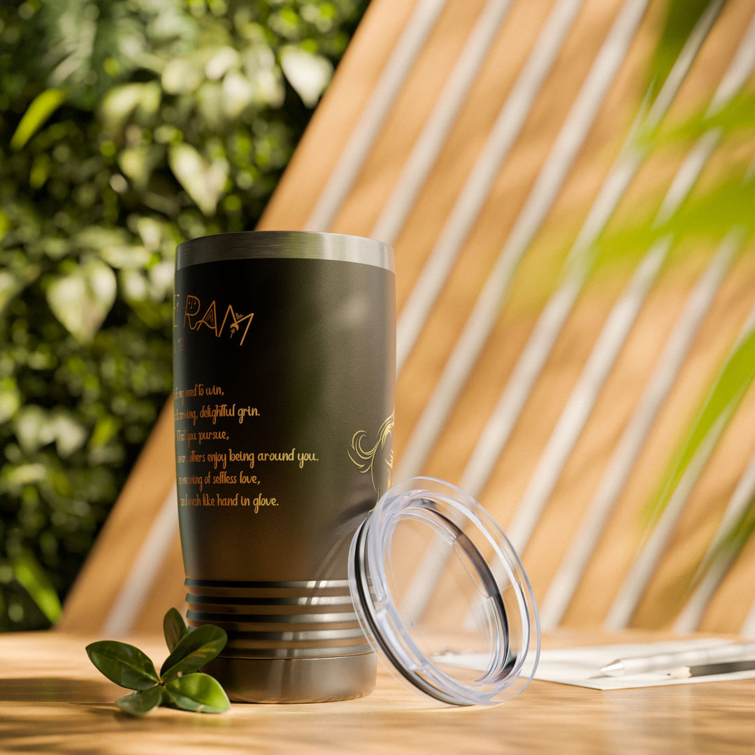 Aries Acrostic Poem Ringneck Tumbler - 20oz