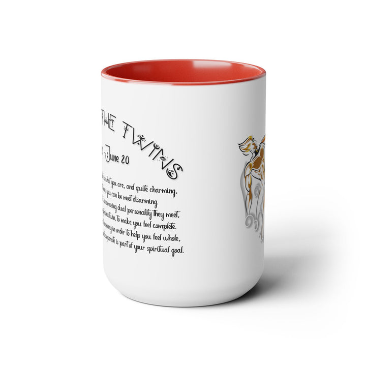 Gemini Two-Tone Coffee Mugs - 15oz