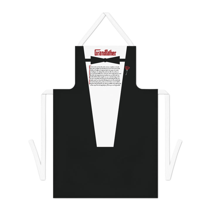 Chef Apron with Acrostic Poem Spelling out "Grandfather"