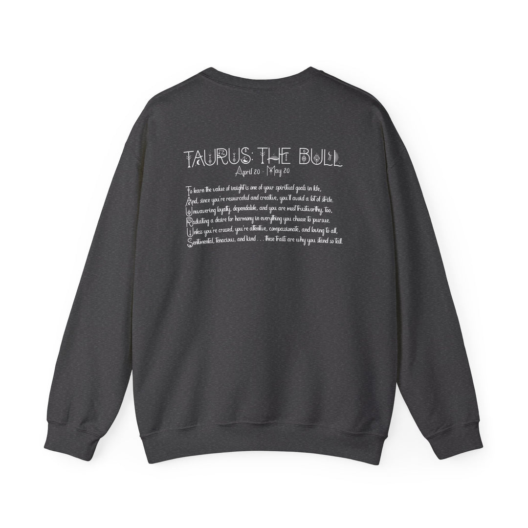 Taurus Acrostic Poem Astrology Sweatshirt - Unisex