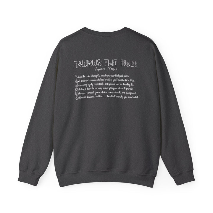 Taurus Acrostic Poem Astrology Sweatshirt - Unisex