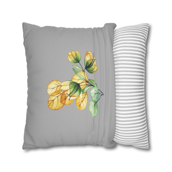 Mom and Dad Acrostic Poem Pillow Cover - Grey