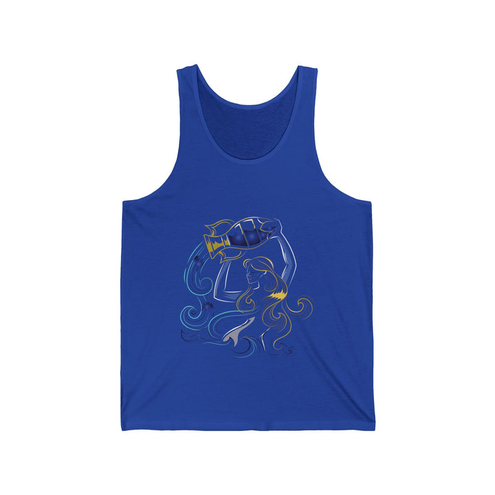 “Aquarius” Acrostic Poem Unisex Jersey Tank