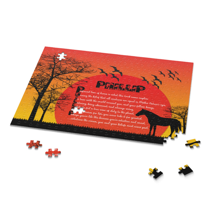 Namesakes Acrostic Poem Name Puzzle - Horse Design
