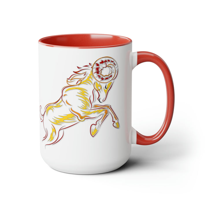 Written in the Stars Two-Tone Coffee Mugs - 15oz - Aries