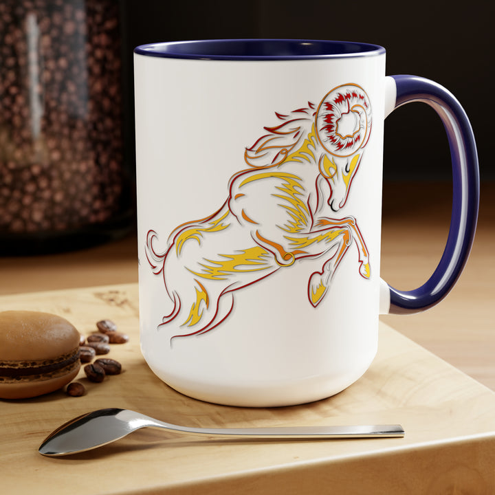 Written in the Stars Two-Tone Coffee Mugs - 15oz - Aries
