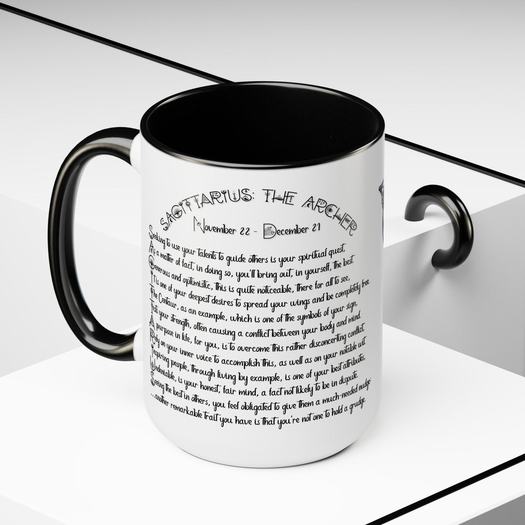 Sagittarius Two-Tone Coffee Mugs - 15oz