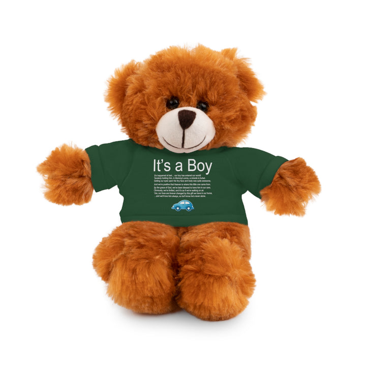 It's a Boy Acrostic Poem Stuffed Animal Collection with T-Shirt - Car