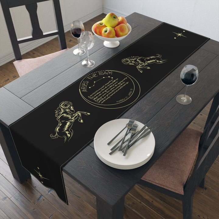 Aries Acrostic Poem Table Runner
