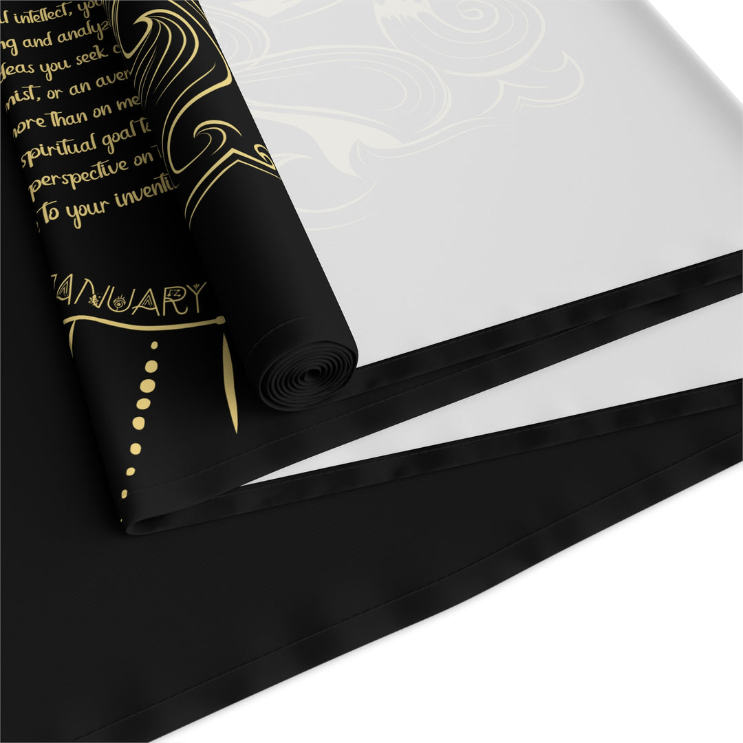 Aquarius Acrostic Poem Table Runner