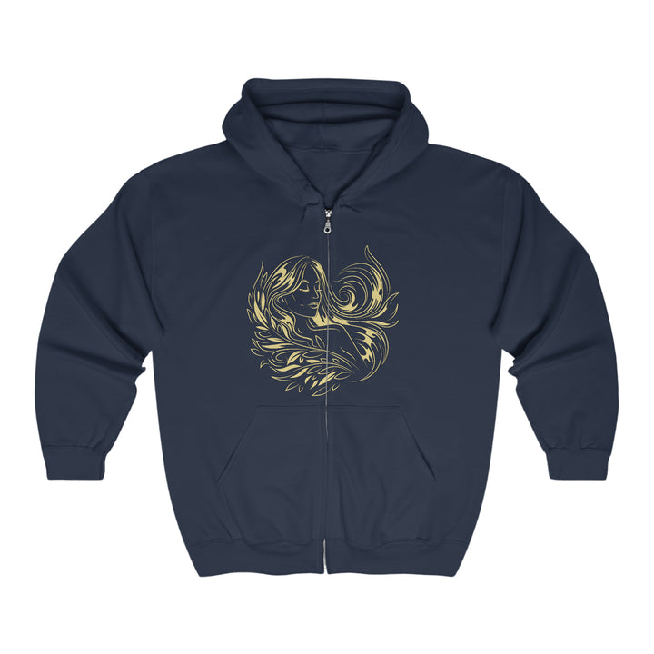 Written in the Stars Unisex Full Zip Hooded Sweatshirt - Virgo
