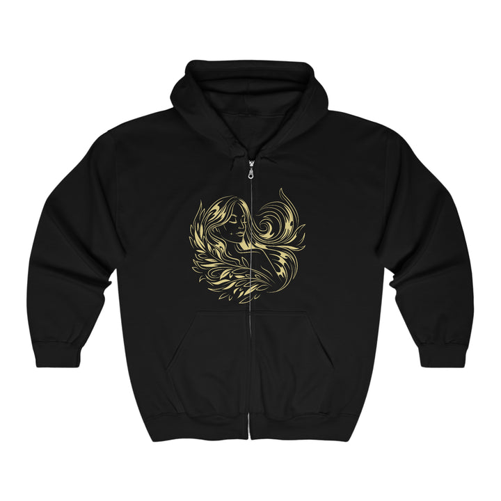 Written in the Stars Unisex Full Zip Hooded Sweatshirt - Virgo