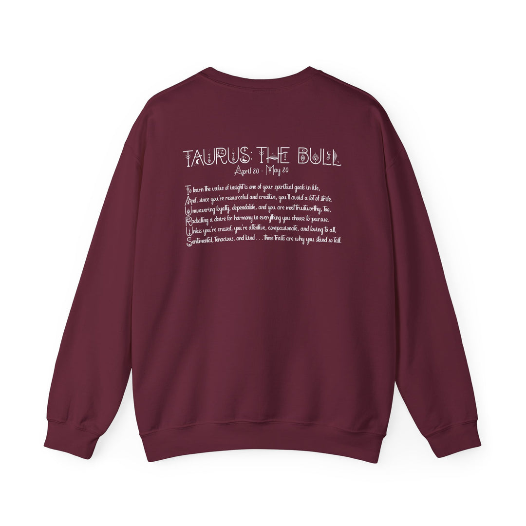 Taurus Acrostic Poem Astrology Sweatshirt - Unisex