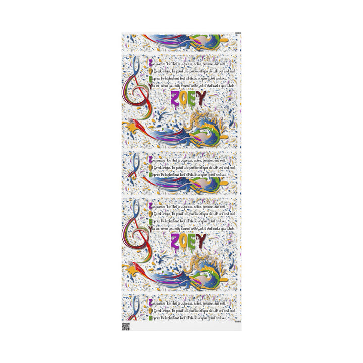 Namesakes Acrostic Poem Chic Gift Wrapping Paper