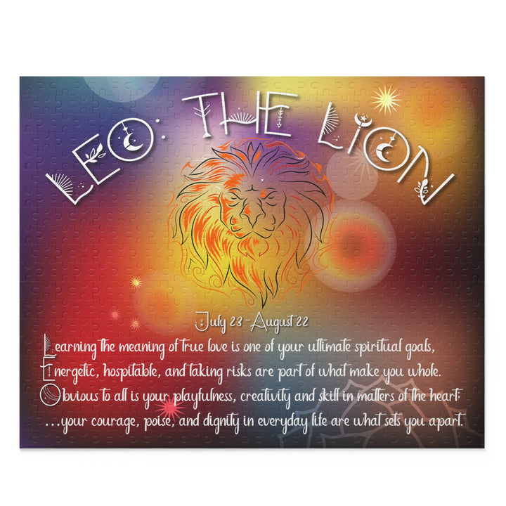 "Leo" Acrostic Poem Horoscope Puzzle - Beams