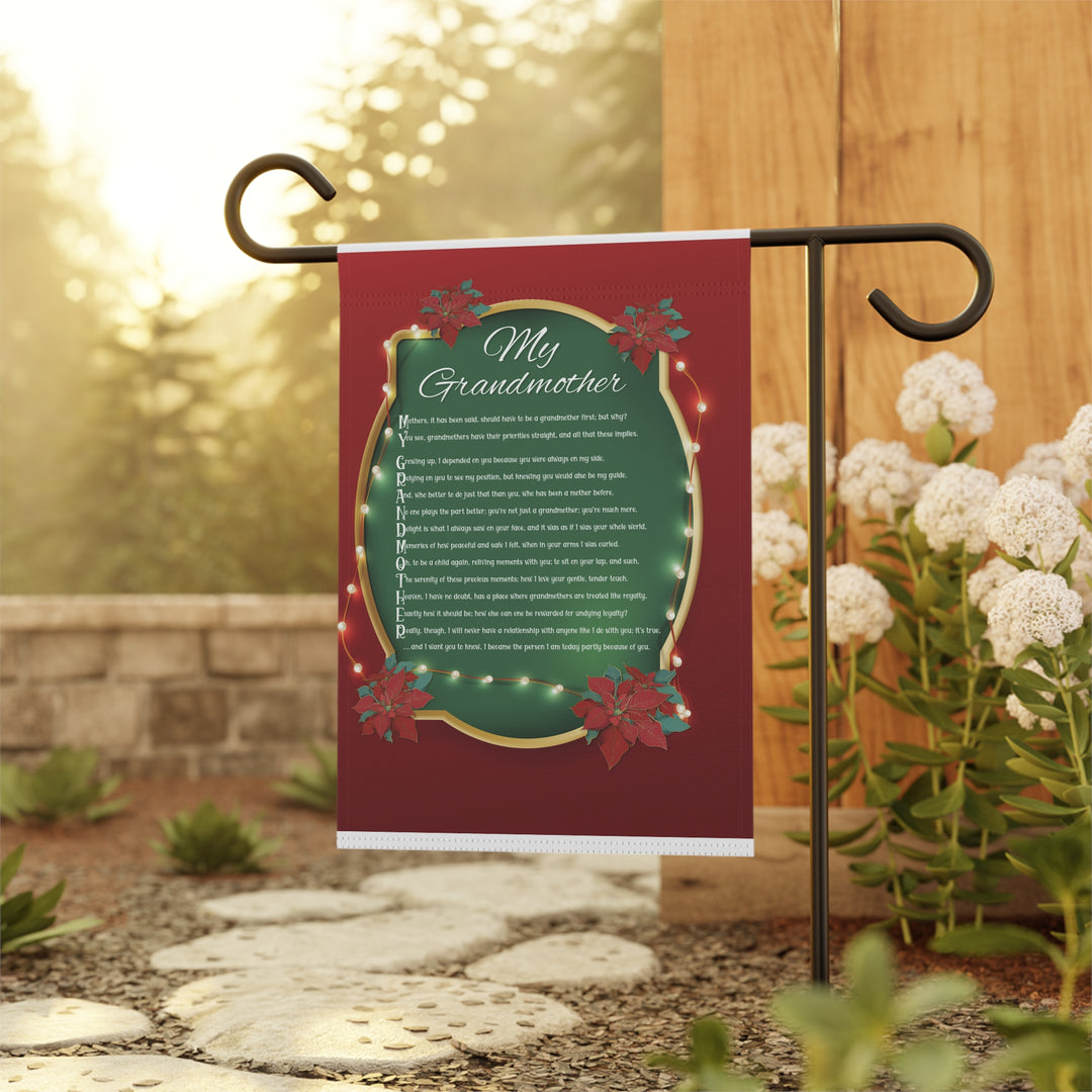 CHANGE GRAPHIC Grandmother Acrostic Poem outdoor/Garden Banner