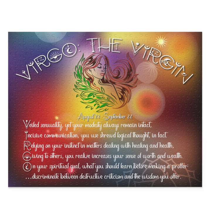 "Virgo" Acrostic Poem Horoscope Puzzle - Beams